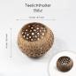 Preview: Teelichthalter aus Kokosnuss - natur